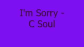 I&#39;M SORRY - C SOUL