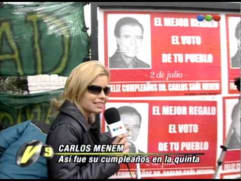 El cumpleaños n° 71 de Carlos Menem - Versus