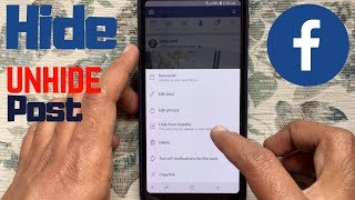 How To Hide/UnHide Posts from Facebook Timeline 2019