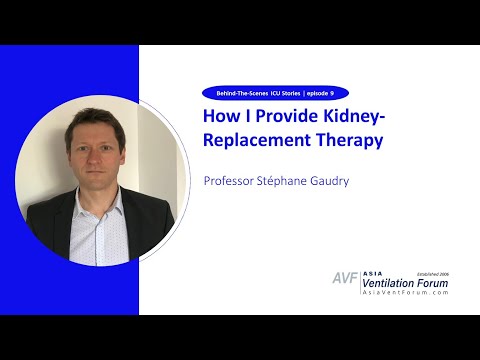 How I provide kidney-replacement therapy – Professor Stephane Gaudry