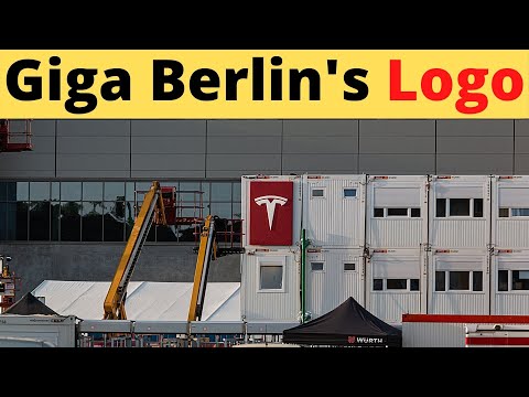 Tesla Raises Red Logo on Giga Berlin's Wall and It Looks Good