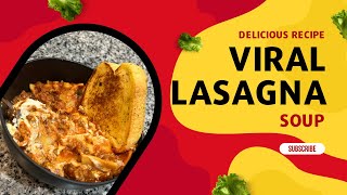 cook dinner with me: VIRAL lasagna soup | Curlyhead Jas