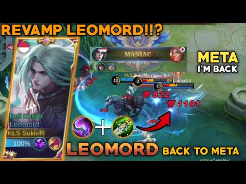 FINALLY!!  LEOMORD REVAMP 100% UNSTOPPABLE!! LEOMORD REVAMP BEST BUILD AND GAMEPLAY IN JUNGLE - MLBB