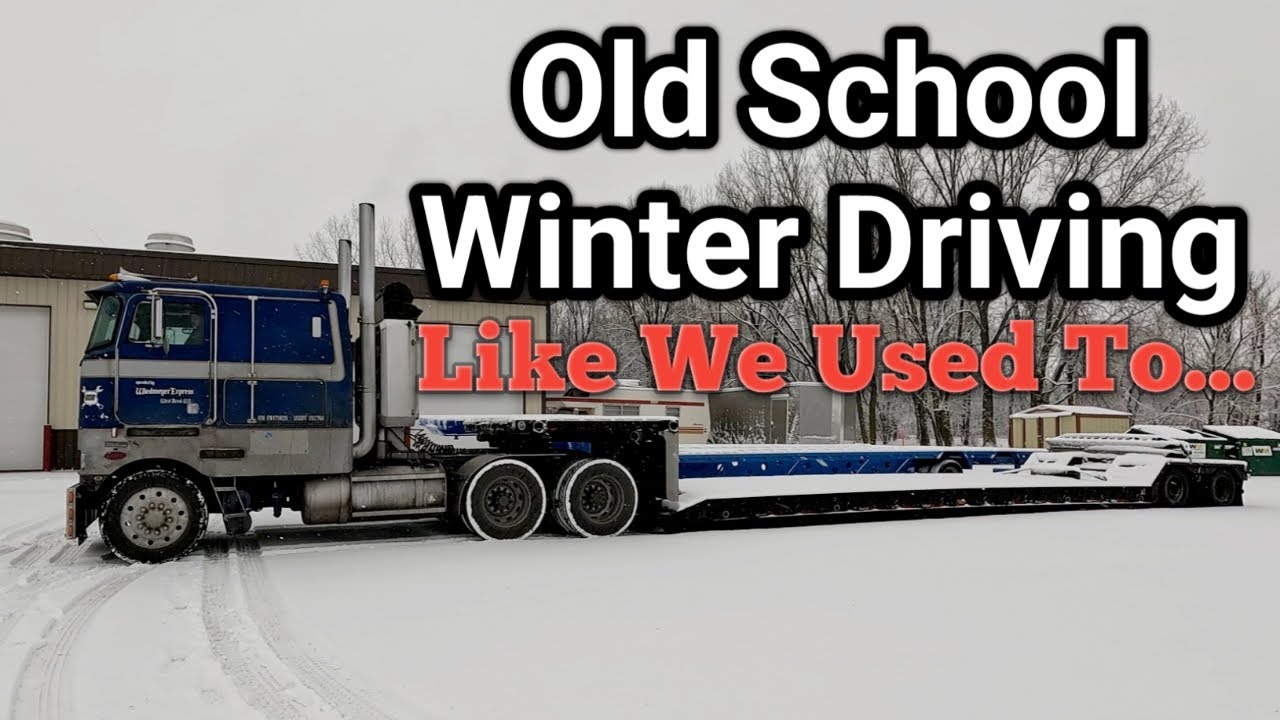 They Say I Drive Too Fast In The Snow...  Chris And 359 Peterbilt Front Springs