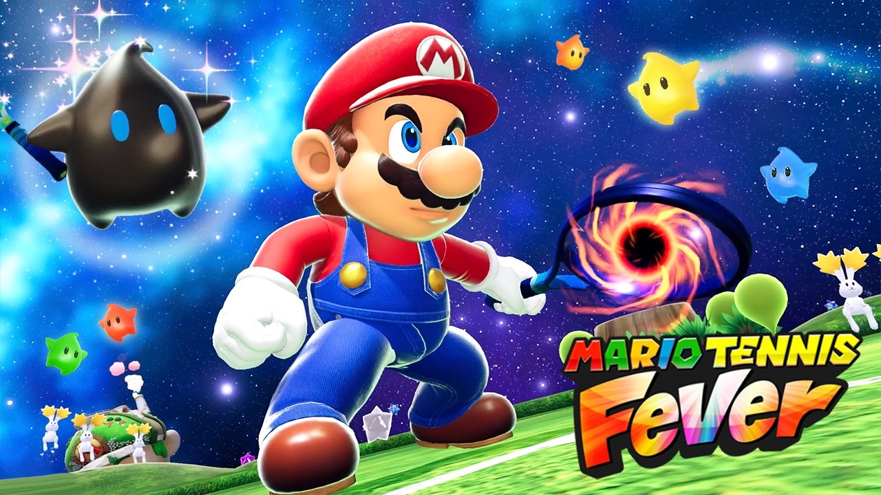 Mario Tennis Fever - Full Galaxy Court Gameplay (Free Update 1.1.0)