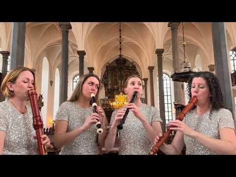 @WoodpeckersQuartet play In Dulci Jubilo BWV 368 J. S. Bach 