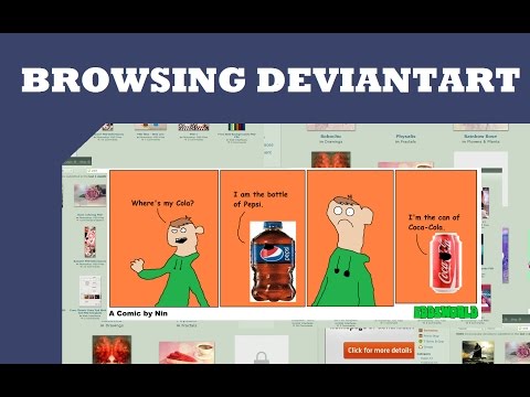 Browsing Deviantart Weird Comic Account
