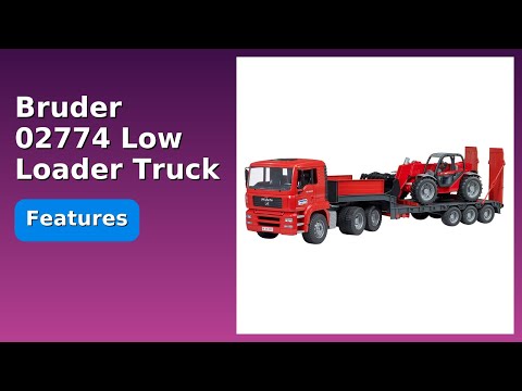 BRUDER LOW LOADER W MANITOU LOADER