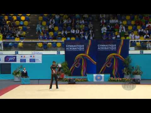 BELARUS  Men's Pairs - Combined Qualifications  -- 2014 Acrobatic Worlds, Levallois-Paris (FRA)