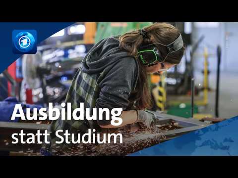 Video Thumbnail: Ausbildung statt Uni: Junge Leute wollen lieber Azubi werden