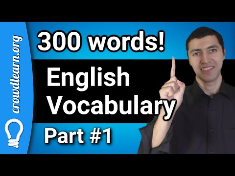 300 words you NEED in your English Vocabulary -  Part #1
