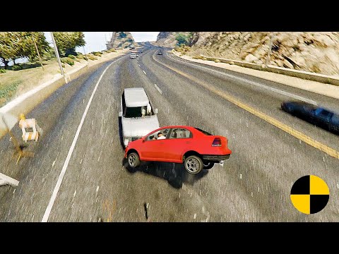 GTA 5 Real Car Crash Test V.I 61