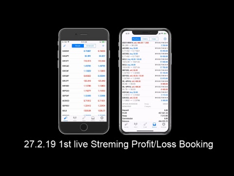 27.2.19 1st Forex Trading Live Streaming Profit/Loss Booking Video