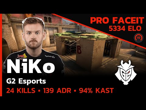 5300 ELO NiKo G2 DOMINATES MIRAGE with 24 KILLS!🔥 (MIRAGE) FACEIT LVL 10 / CSGO POV / Sep 18, 2023