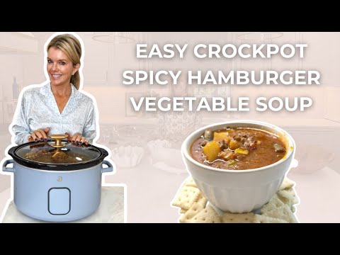 Easy Crockpot Hamburger Vegetable Soup