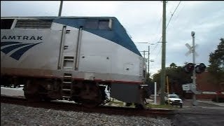 preview picture of video 'Amtrak Train The Silver Star Through Historical Ybor City'