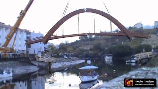 preview picture of video 'Montaje Puente de Madera en Betanzos, A Coruña'