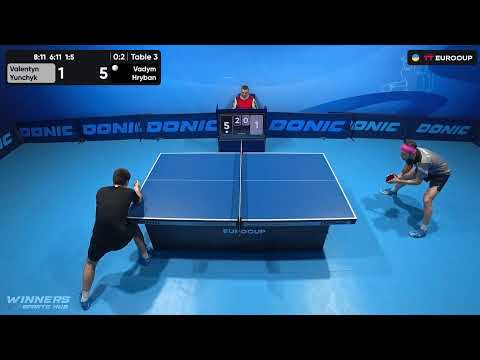 18:00 Valentyn Yunchyk  - Vadym Hryban 13.07.2023 TT Euro.Cup Ukraine Star. TABLE 3
