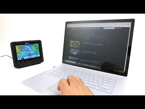 Logia 5-in-1 Wi-Fi Weather Station | Indoor/Outdoor Remote Monitoring System Wi-Fi Setup LOWSC510WB