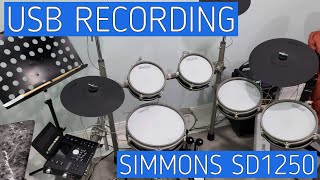 Video thumbnail for Simmons SD1250 - Recording to a USB stick - Electronic Drum Set by Demonic Sweaters