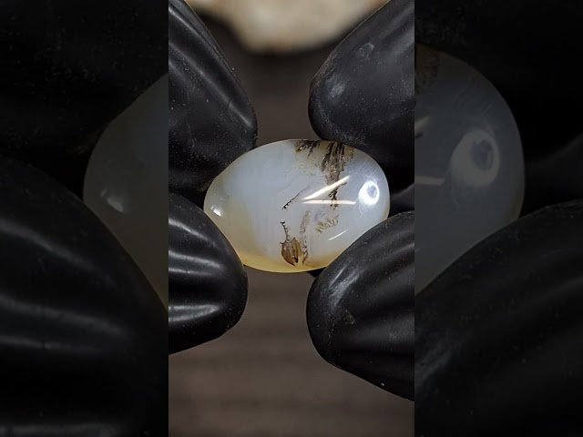 حجر عقيق شجري طبيعي