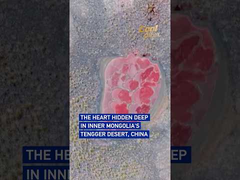 The heart hidden deep in Inner Mongolia's Tengger Desert, China#cool China