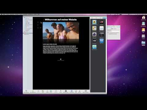 iWeb 09 - Navigationsmenü bearbeiten (High Definition - Tutorial - Deutsch)
