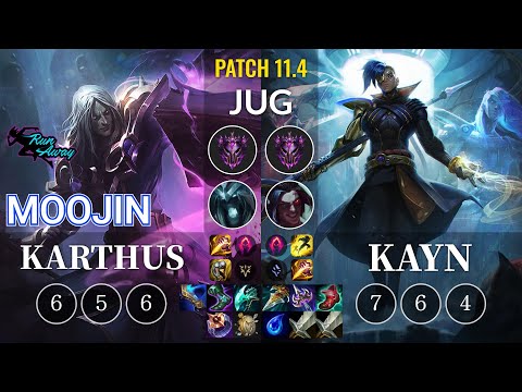 RNW Moojin Karthus vs Kayn Jungle - KR Patch 11.4