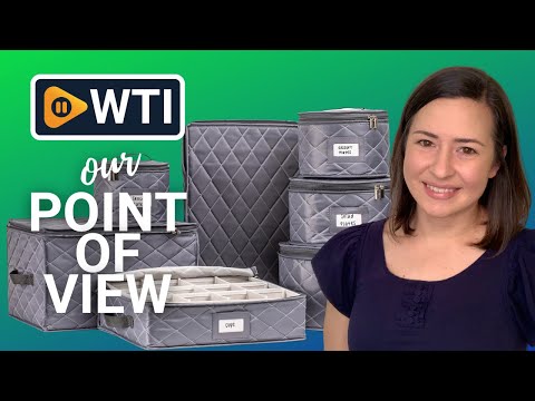 Teemto China Storage Containers Quilted. 7PC Dishes Storage Kit with 48 Cut-to-Size Felt Inners. Fine China Storage - WTI product video review