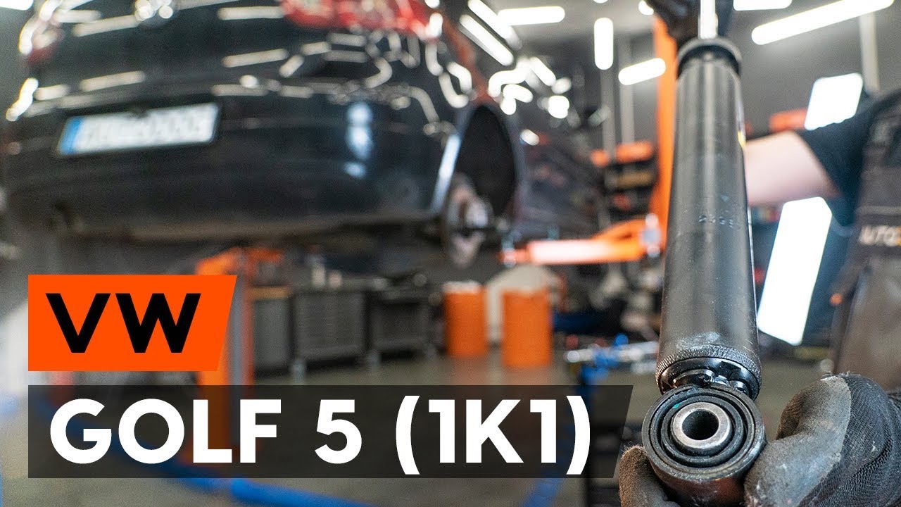 Cómo cambiar: amortiguadores de la parte trasera - VW Golf 5 | Guía de sustitución