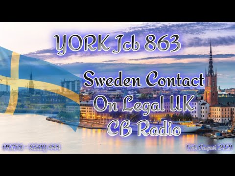 York JCB 863 CB Radio. Legal UK CB Radio. Sweden Contact.