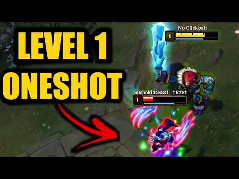 Trundle Level 1 OneShot - 1 KILL EVERY MINUTE !