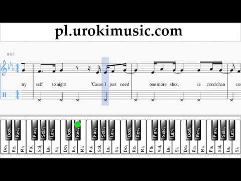 Nauka Gry Na Fortepianie (prawa ręka) Justin Bieber - Sorry Nuty Poradnik Część 2 um-i463