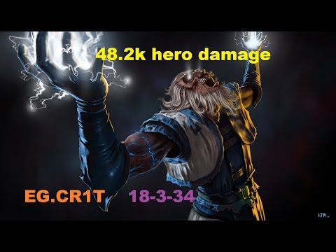 EG.cr1t  playing mid zeus 18 kills beyond godlike