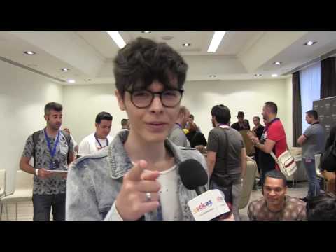 ESCKAZ in Madrid: Interview with Kristian Kostov (Bulgaria) at Eurovision-Spain Pre-Party