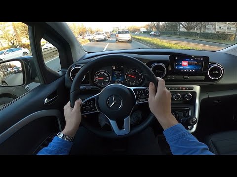 Thumbnail for 2023 Mercedes-Benz T 180d [1.5 l, 116 HP] POV Test ride (Emergency brake assist fail) #70 CARiNIK by Mercedes-Benz T-Class