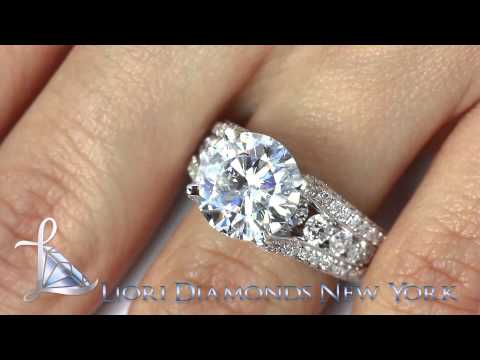 ER-SOLD-086 - 6.71 Carat D-SI1 EGL Certified Round Diamond Engagement Ring 18k White Gold