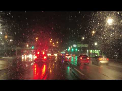 ASMR Highway Driving in the Rain at Night (No Talking, No Music) - Daegu to Seoul, Korea