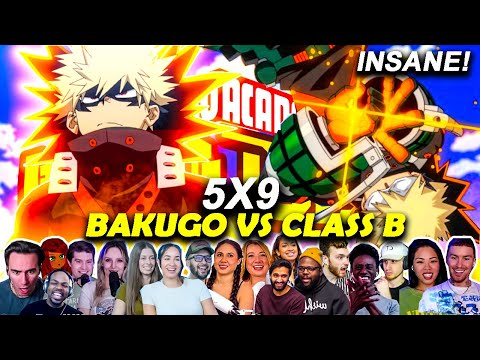 OMG! BAKUGO DESTROYS CLASS B!🔥🤯 "He impressed Them All" My hero Academia Episode 5X9 Reaction Mashup