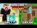 I Survived 100 Days Hunting A Secret Minecraft Base