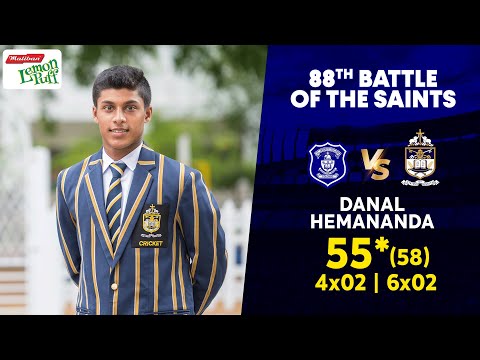 Danal Hemananda's 55* (58) vs St. Joseph's College - 88th Battle of The Saints