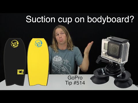 BRLS Suction Cup for GoPro on Bodyboard / Boogie board? GoPro Tip #514 | MicBergsma