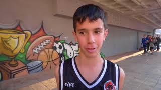 Entrevista con el entrenador y jugadores del Alevín Masculino del Baloncesto Benidorm, después de su