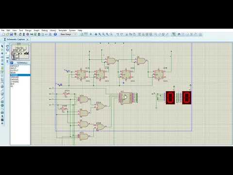 Thiết kế bộ đếm nhị phân, thuận, đồng bộ Kđ =16, sử dụng JK-FF, hiển thị số đếm trên LED 7 thanh