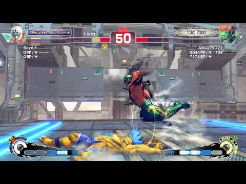 USF4 - SpeedBrkr (El Fuerte) Vs AM4ZING21 (Blanka) - XBL Endless Battle 7/16/14