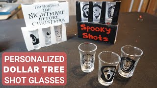 DIY Dollar Tree Halloween Horror Shot Glass Sets (Cricut) AND **GIVEAWAY**