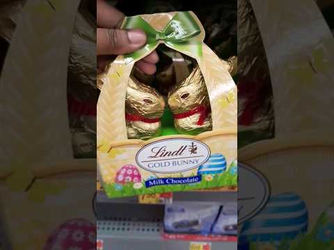 🤩🤩Lindt GOLD BUNNY MILK Chocolate #asmr #shorts #viral #amazing  #ytshorts#lindt#chocolate#trending