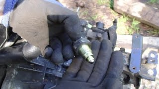 How to replace reverse light switch Toyota Corolla VVT-i engine manual gearbox
