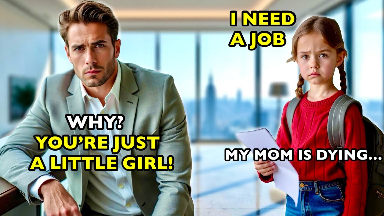 Little Girl walked into the Millionaire CEO’s office with resume and one sentence that made him cry.