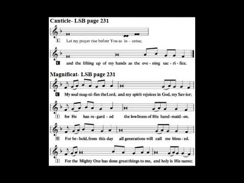 Magnificat from Lutheran Service Book Vespers